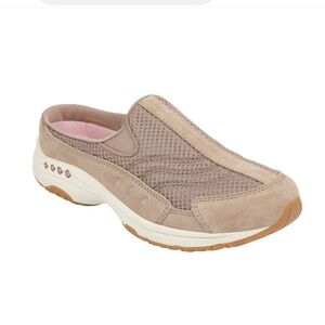 Easy Spirit Traveltime Slip-On Mule Walking Sneakers Taupe Size 10W